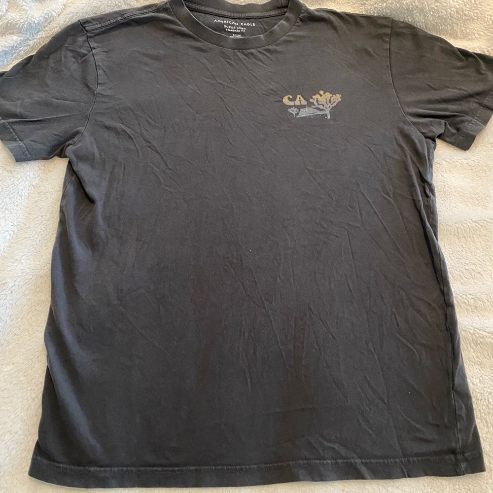 American Eagle Outfitters Charcoal Graphic Tee